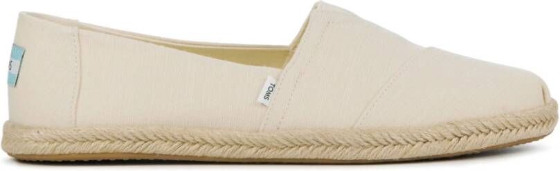 TOMS Gebroken Witte Espadrilles Beige Dames