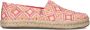 TOMS Alpargata Rope 2.0 | Geo Pink Roze Textiel Espadrilles Dames - Thumbnail 1