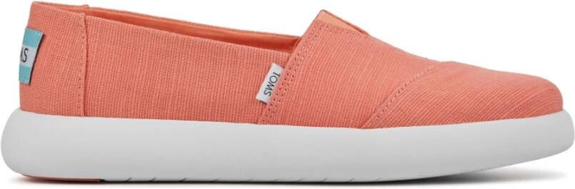 TOMS Instappers Instapschoenen Canvas Alpargata Mallow Zalm