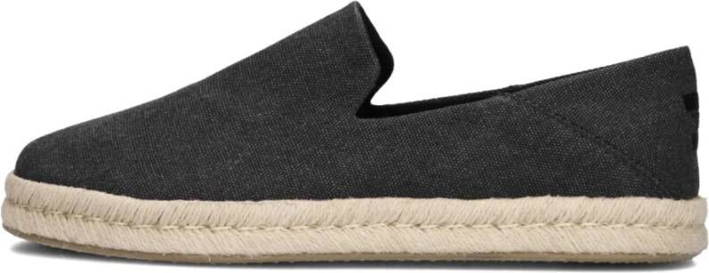 TOMS Zwarte Espadrilles Santiago Heren Black Heren