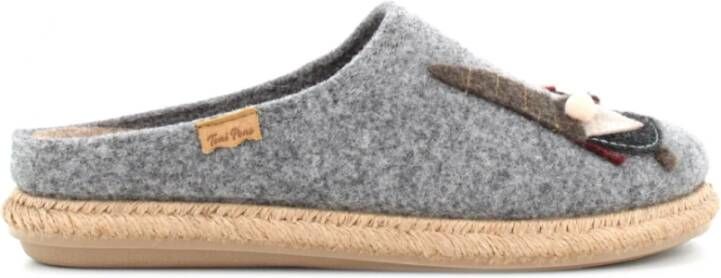 Toni Pons Chique Stoffen Pantoffels Gray Dames