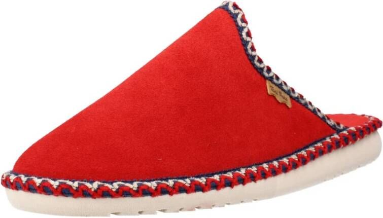 Toni Pons Comfortabele huisslippers Red Dames