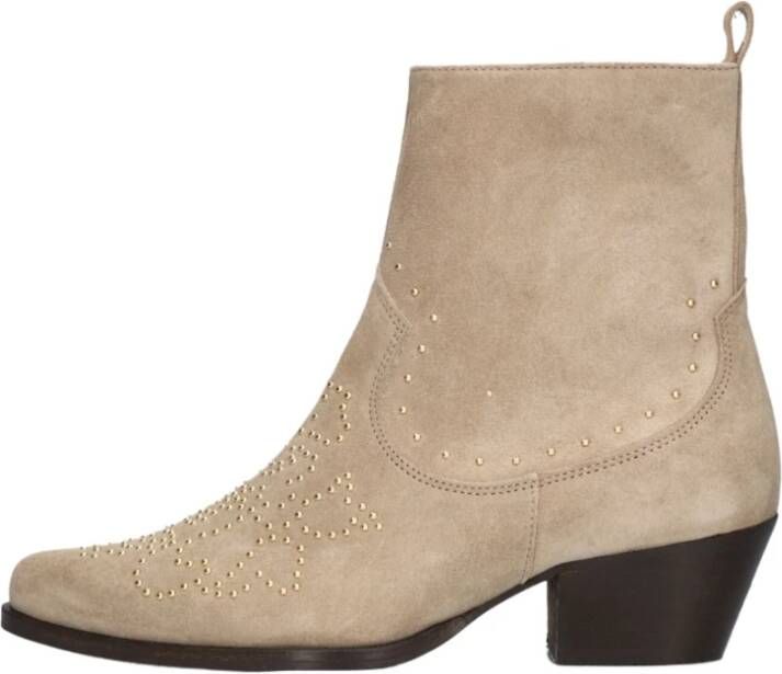 Toral Beige Suède Enkellaarzen Cameron Beige Dames