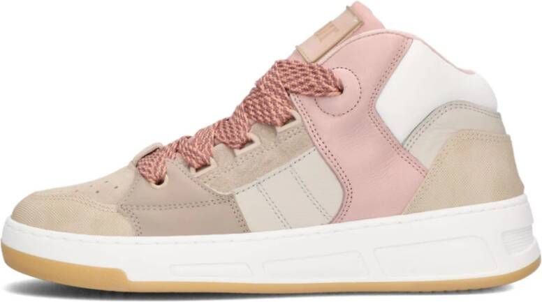 Toral Beige Suede High Top Sneakers Nick Multicolor Dames