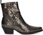 Toral Cowboylaarzen Dames Laarzen Damesschoenen Leer Krokodillenprint Blues met Lood - Thumbnail 2