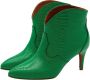 Toral Selene Groene Enkellaarzen met Stiletto Hak Green Dames - Thumbnail 1