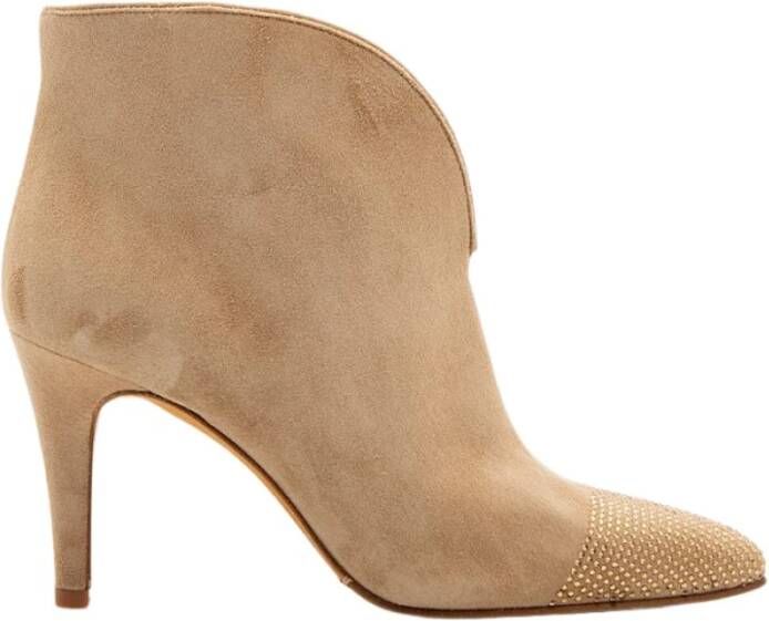 Toral Sofi Taupe Suède Enkellaars Beige Dames