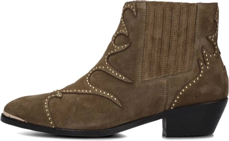 Toral Sonia Punk Cowboots Brown Dames