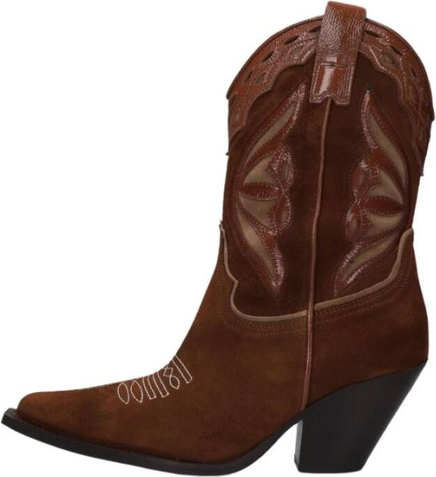 Toral Stijlvolle Cowboylaarzen Brown Dames