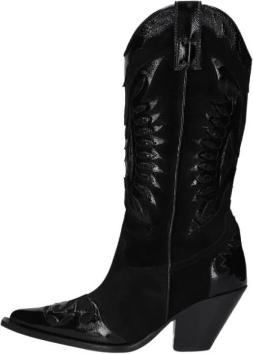 Toral Stijlvolle Western Enkellaarzen Black Dames