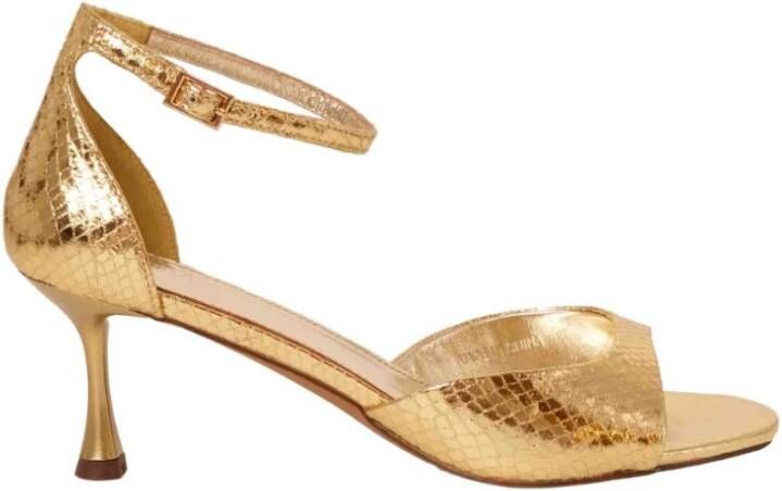 Toral Tl-firenze ss kitten heels goud Yellow Dames