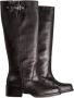 Toral Western Style Kniehoge Leren Laarzen Black Dames - Thumbnail 1