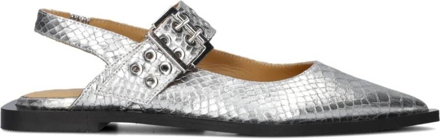 Toral Zilveren Slingback Schoenen voor Dames Gray Dames