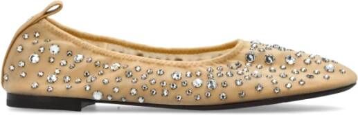 TORY BURCH Ballerina's met glinsterende kristallen Beige Dames