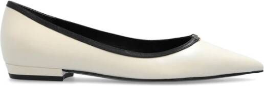 TORY BURCH Ballet Flats met Logo Beige Dames