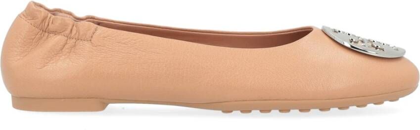 TORY BURCH Claire Ballet Flats Moderne Twist op Klassiek Design Beige Dames