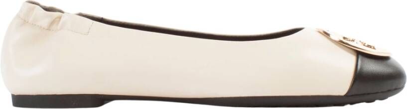 TORY BURCH Beige Leren Ballerina Schoenen Beige Dames