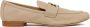 TORY BURCH Beige leren loafers met gouden logo Gray Dames - Thumbnail 4