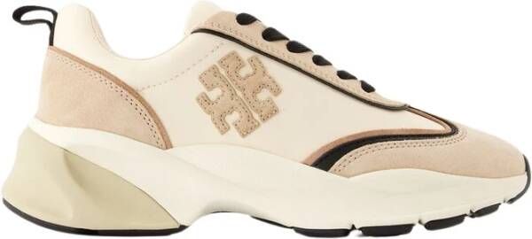 TORY BURCH Beige Sneakers Mesh Voetbed Gymschoenen Beige Dames