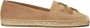 TORY BURCH Beige Suède Espadrilles met Double T Logo Brown Dames - Thumbnail 1