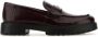 TORY BURCH Bourgondische leren loafers Red Dames - Thumbnail 1