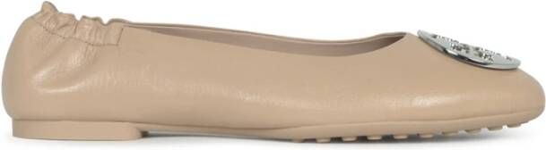 TORY BURCH Claire Ballet Flats Moderne Twist op Klassiek Design Beige Dames