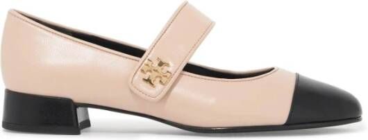 TORY BURCH Contrasterende Neuskap Leren Mary Jane Pink Dames