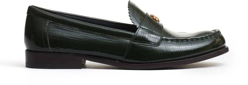 TORY BURCH Donker Everglade Klassieke Loafer Schoenen Green Dames