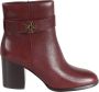 TORY BURCH Donker Karmijn Enkellaarzen Elegante Stijl Red Dames - Thumbnail 1