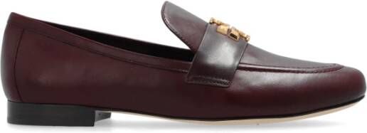 TORY BURCH Platte schoenen met Double T-motief Brown Dames