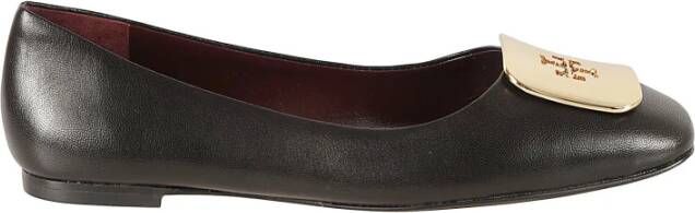 TORY BURCH Elegant Georgia Ballet Flats Black Dames