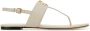 TORY BURCH Elegante Ivoor Leren Teenslippers White Dames - Thumbnail 1