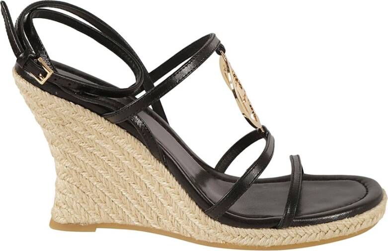 TORY BURCH Espadrille Sleehak Sandalen Black Dames