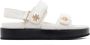 TORY BURCH Crèmekleurige Leren Sandalen met Klittenbandsluiting White Dames - Thumbnail 7