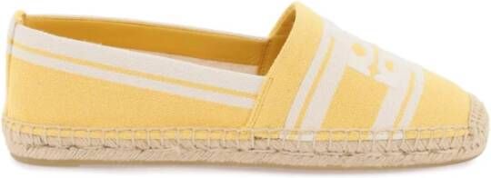 TORY BURCH Gestreepte Espadrilles met Dubbele T Multicolor Dames