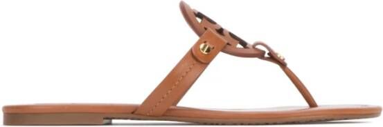 TORY BURCH Gezellige huisslippers voor vrouwen Brown Dames