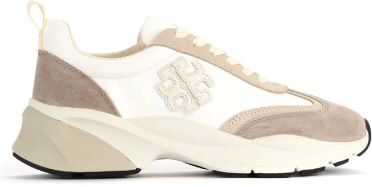 TORY BURCH Good Luck Sneakers Wit Ivoor Nylon White Dames