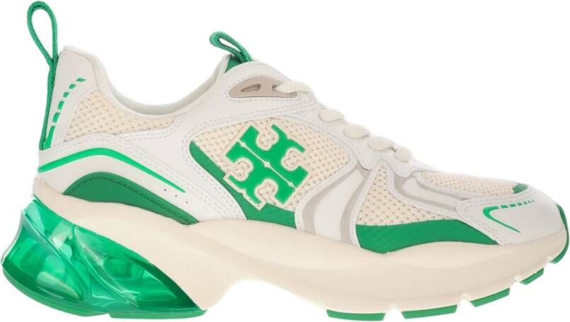 TORY BURCH Groene Sneakers Regular Fit Geschikt voor Alle Temperaturen Andere Vezels 100% Green Dames