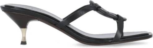 TORY BURCH Zwarte Miller Bombé Sandalen van Kalfsleer Black Dames