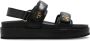 TORY BURCH Kira Sport Sandalen Leer Zwart Black Dames - Thumbnail 4