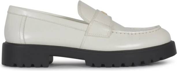 TORY BURCH Klassieke Lug Loafer Platte Schoenen White Dames