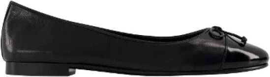 TORY BURCH Leather flats Black Dames