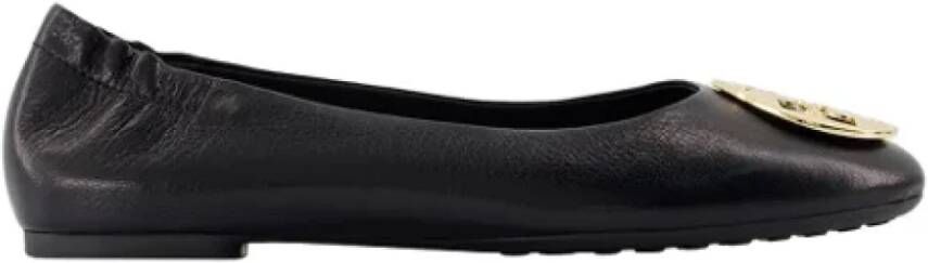 TORY BURCH Leather flats Black Dames