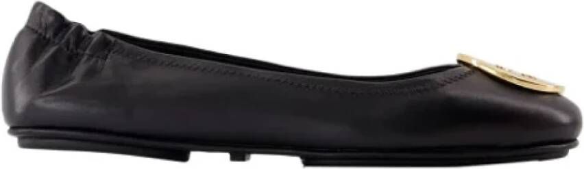 TORY BURCH Leather flats Black Dames