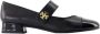 TORY BURCH Leather flats Black Dames - Thumbnail 1