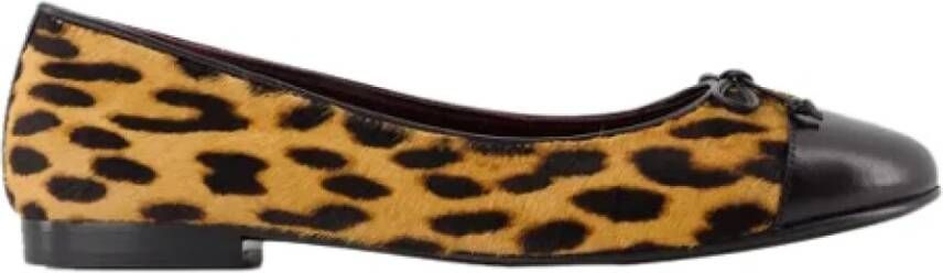 TORY BURCH Leather flats Brown Dames