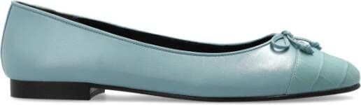 TORY BURCH Leren balletflats Blue Dames