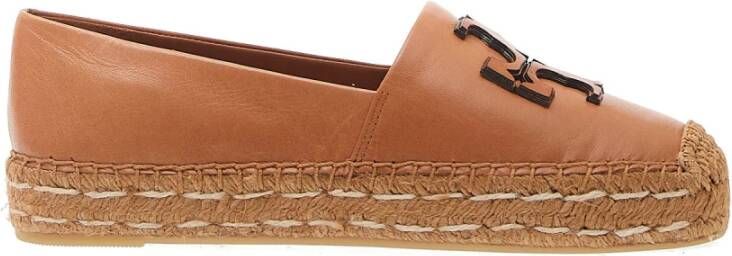 TORY BURCH Leren Loafer Schoenen voor Vrouwen Brown Dames