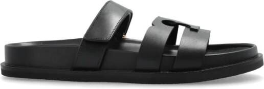 TORY BURCH Leren slides Ines Black Dames