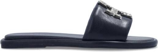 TORY BURCH Logo Slides Black Dames